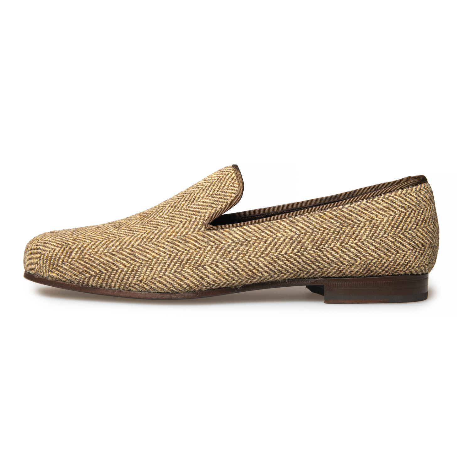 Pure Slipper Herringbone Tweed