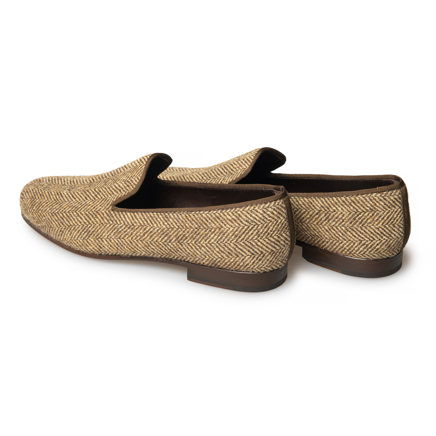 Pure Slipper Herringbone Tweed